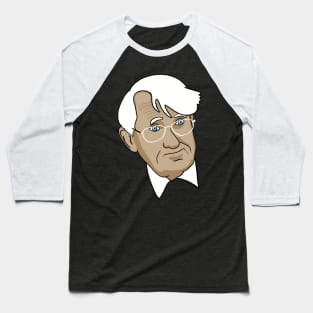 Jürgen Habermas Minimal Portrait - Philosophy Baseball T-Shirt